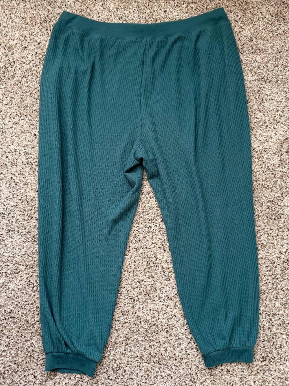OLD NAVY teal waffle pattern cozy jogger pants size 2X - Picture 2 of 3